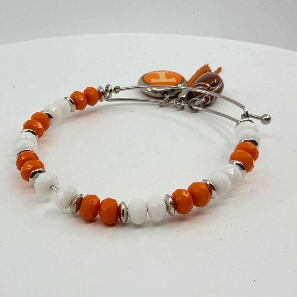 Tennessee Volunteers Football Charm Bangle Bracelet – Game Day Spirit Jewelry - Picture 5 of 12